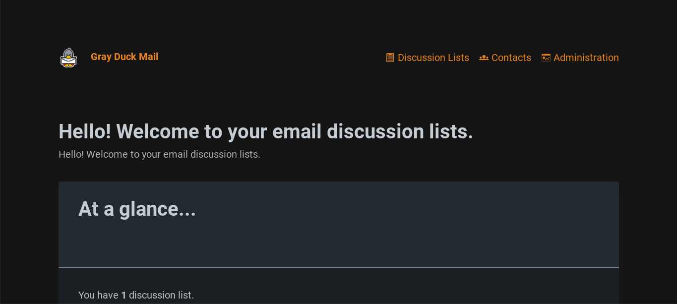 Gray Duck Mail Screenshot